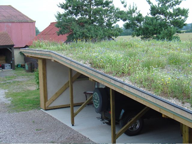 Green roofs and strawbale
