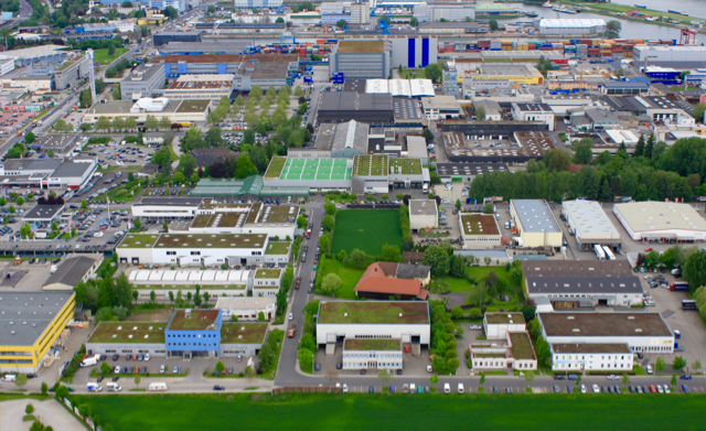 Industrial Zone - green roofs Linz, Austria