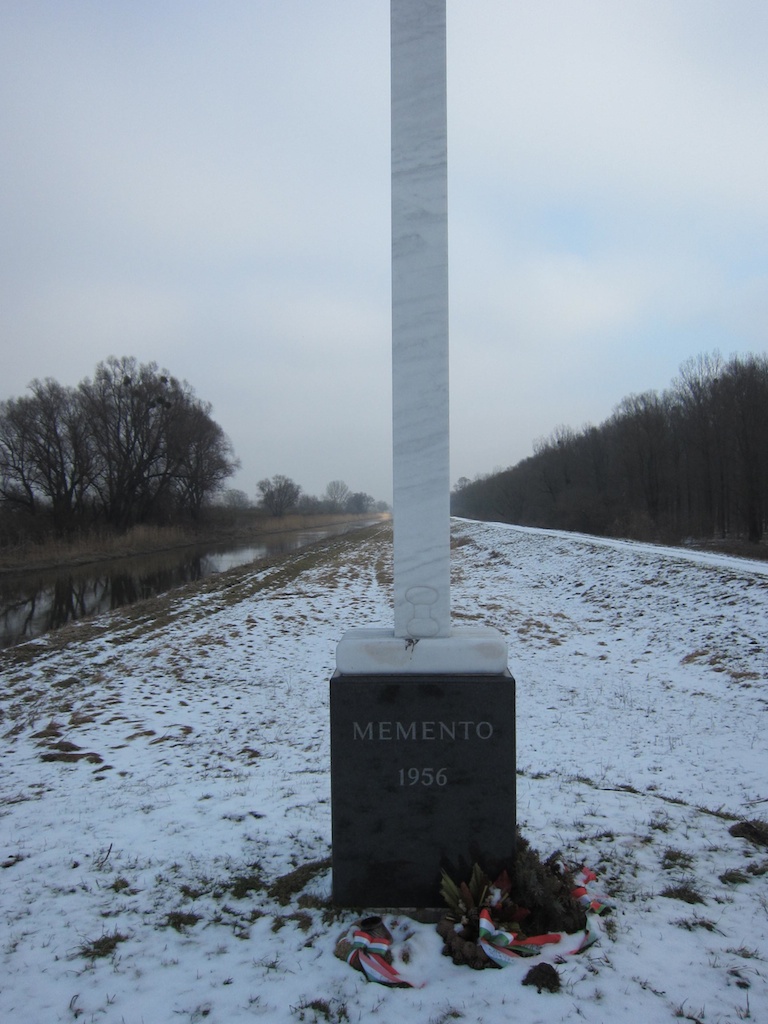 1956 Memorial on Hungarian side of the Bridge at Adnau
